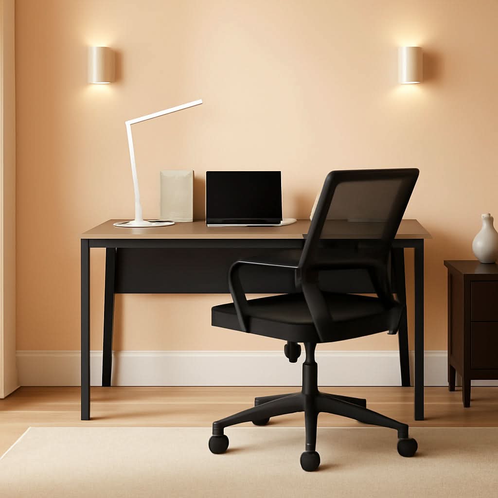 Ergonomic Mesh Office Chair With Lumbar Support And Breathable Back