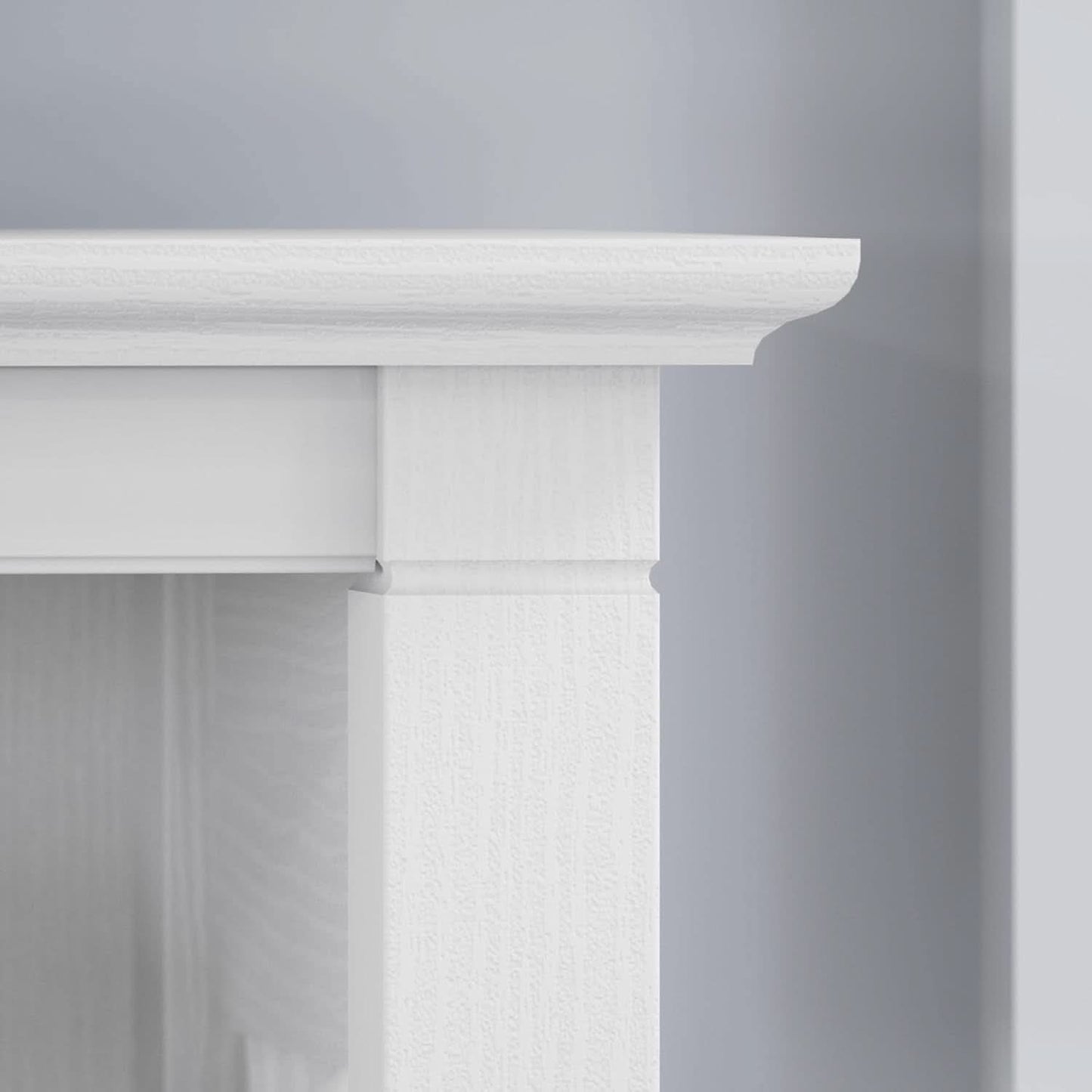 Tall 5 Shelf Bookcase In Pure White Oak Modern Farmhouse