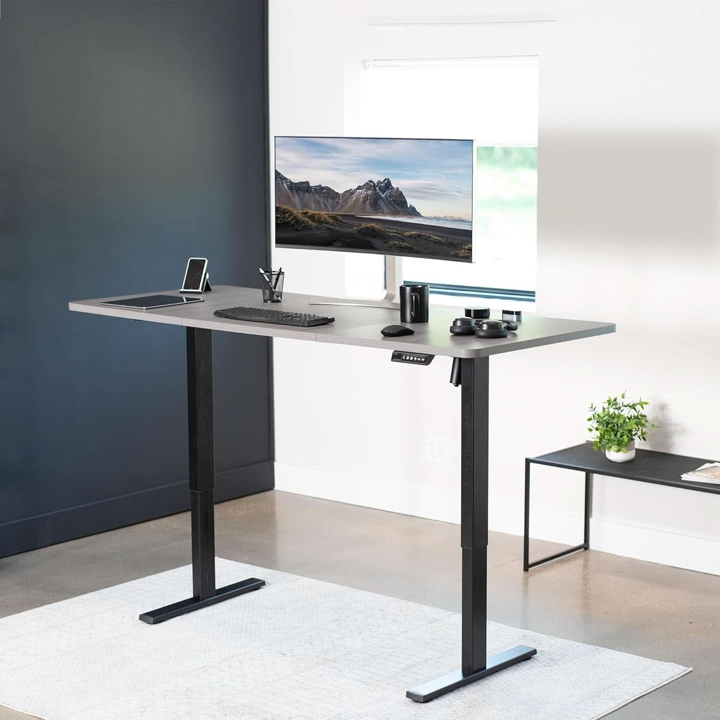 Electric Standing Desk 71x30 Memory Height Adjustment